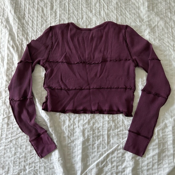 NEW purple waffle knit top - Urban Outfitters - Picture 2 of 4